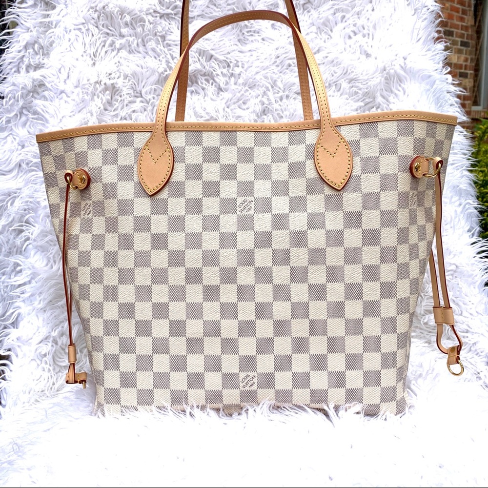 〰️Louis Vuitton〰️Neverfull MM Damier Azur